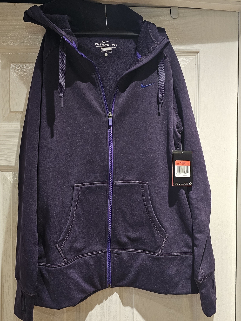 Nike Therma-Fit Purple Full-Zip Hoodie